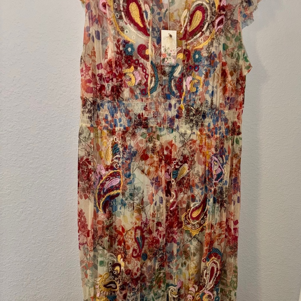 Johnny Was Mazzy Tie Dress - Size 3X - Spring is coming!